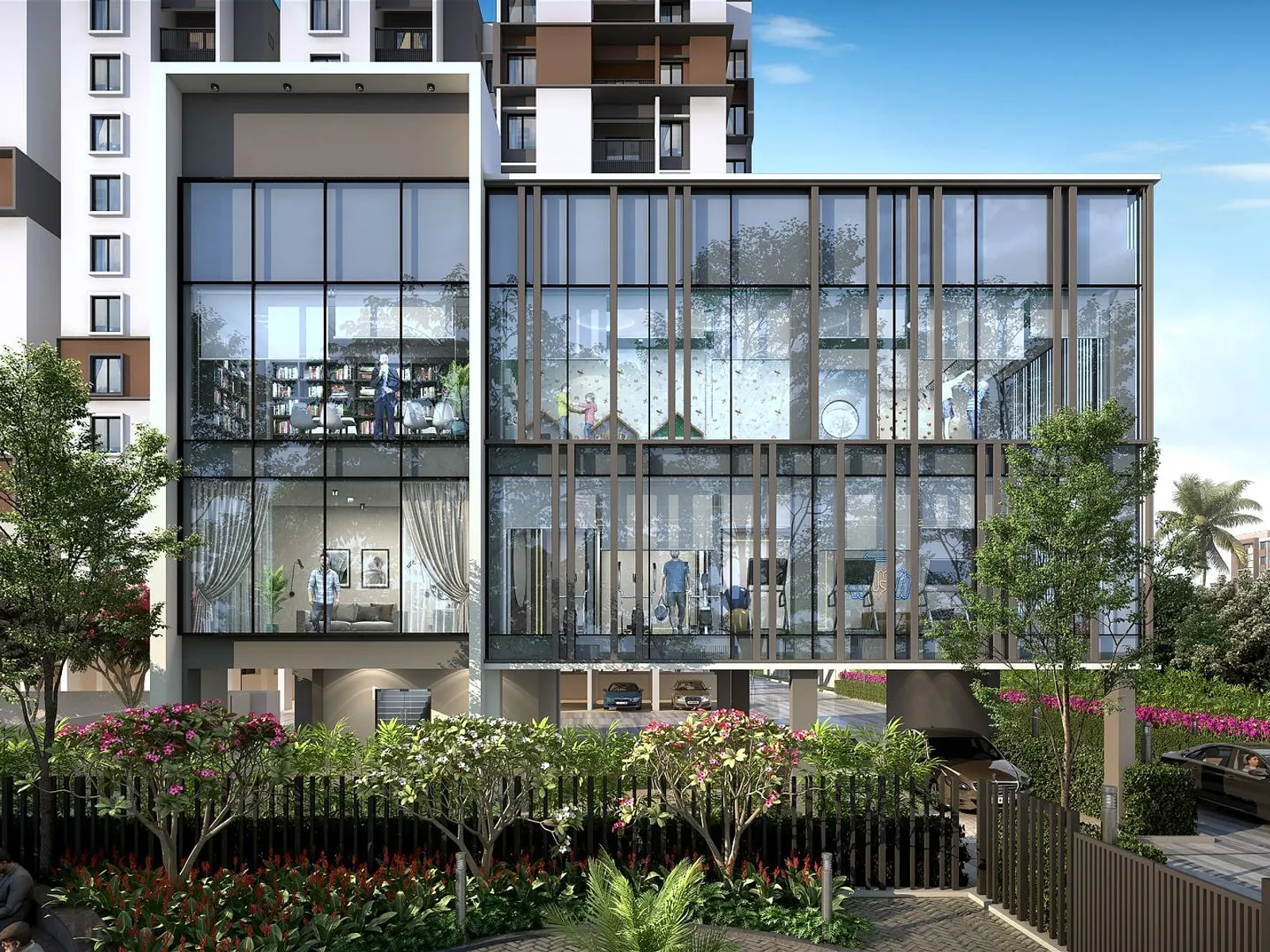 clubhouse day view 1 — project images · ruby courtyard