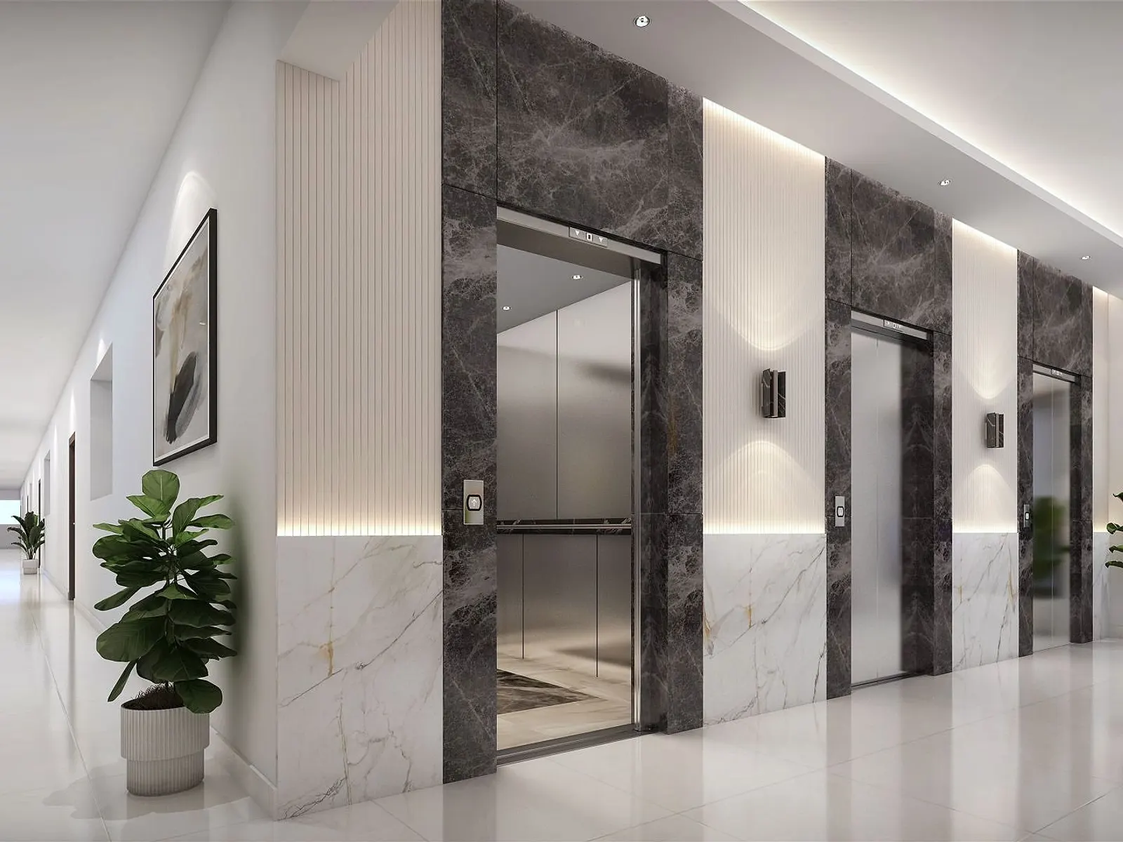 corridor lift lobby — project images · ruby courtyard